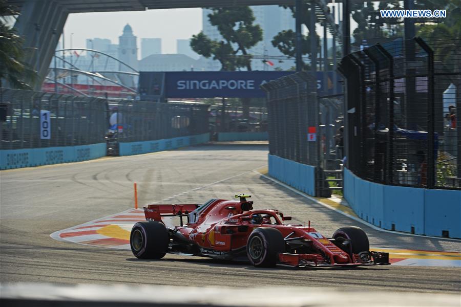 (SP)SINGAPORE-F1-SINGAPORE GRAND PRIX NIGHT RACE-PRACTISE