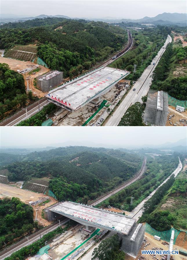 CHINA-GUANGDONG-QINGYUAN-SWIVEL BRIDGE-ROTATION (CN)