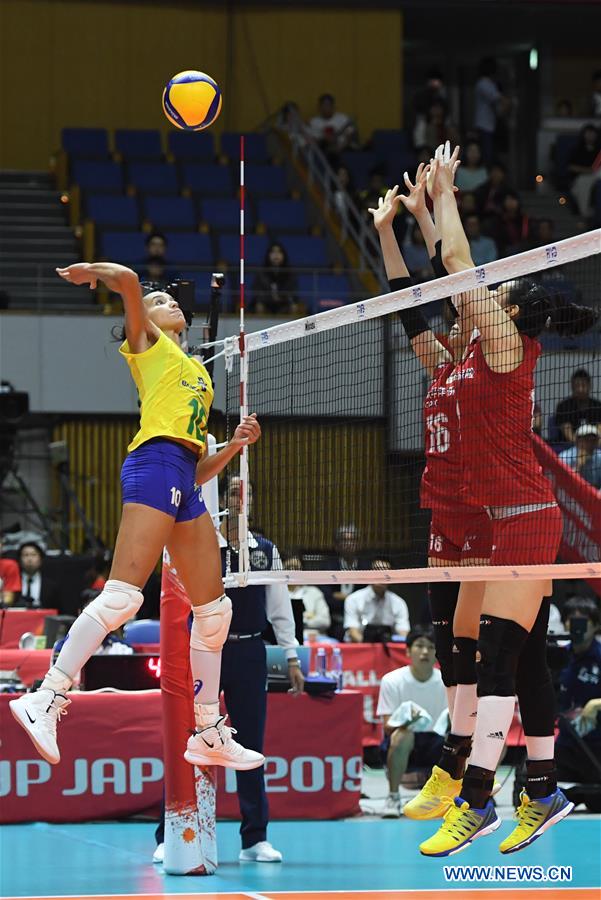 (SP)JAPAN-SAPPORO-VOLLEYBALL-WOMEN'S WORLD CUP-CHN VS BRA