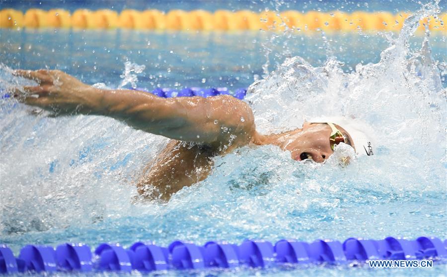 (SP)CHINA-WUHAN-7TH MILITARY WORLD GAMES-SWIMMING-MEN 4&times;100M MEDLEY RELAY