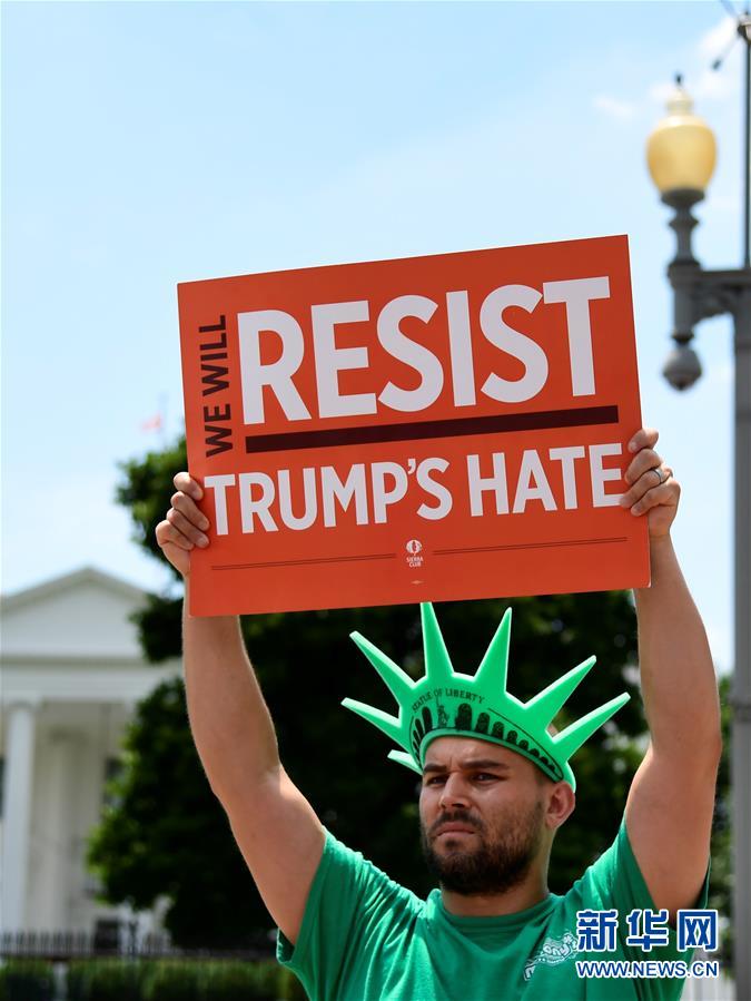 (國際)(1)美國多地舉行反對(duì)移民執(zhí)法政策抗議活動(dòng)